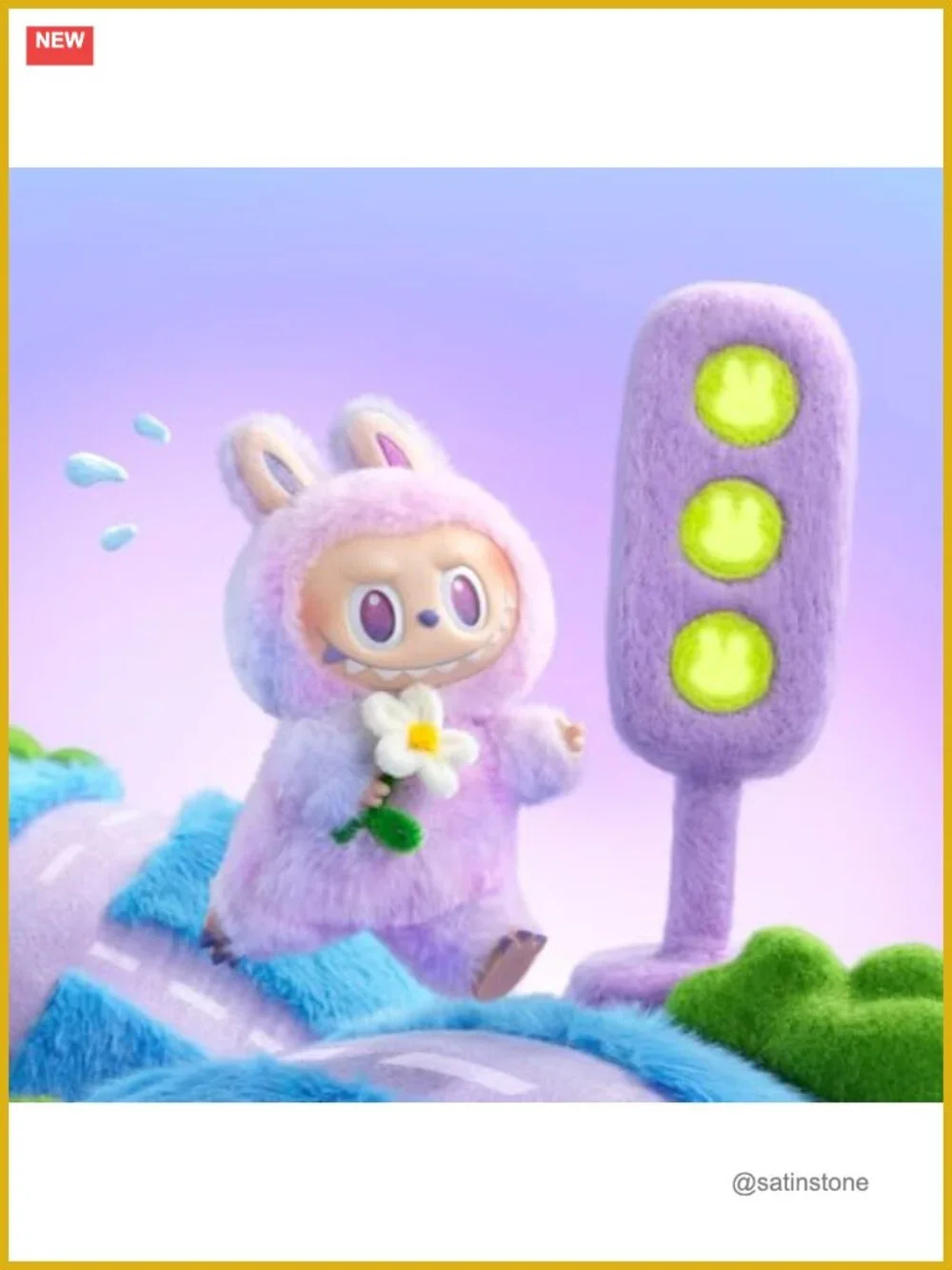 POP MART LABUBU Plush Pendant Blind Box - Energy Series Vinyl Collectible